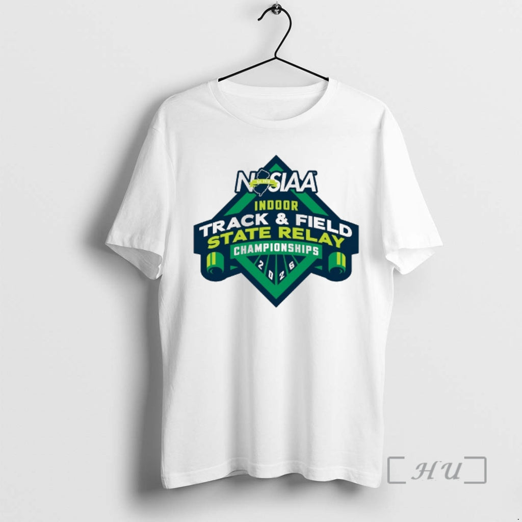 Officials Njsiaa Indoor Track And Field State Relay Championship 2026 Logo Premium T Shirts Sweater