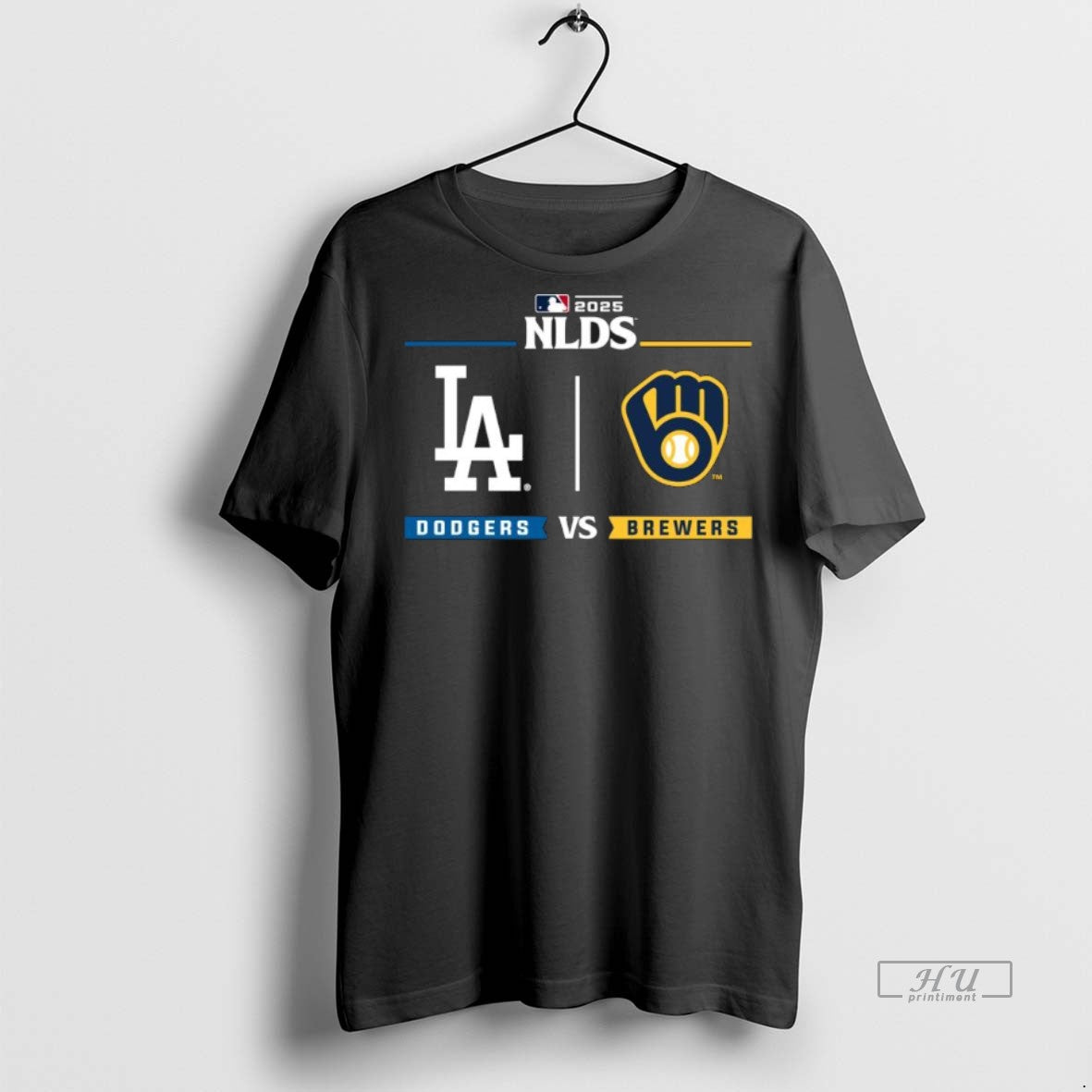 Officials Nlcs La Dodgers Vs Brewers 2025 Postseason T Shirt Sweater Unisex , , , Long Sleeve Tee