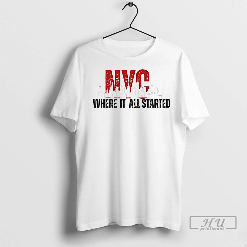Officials Nyc Skyline Where It All Started T Shirts