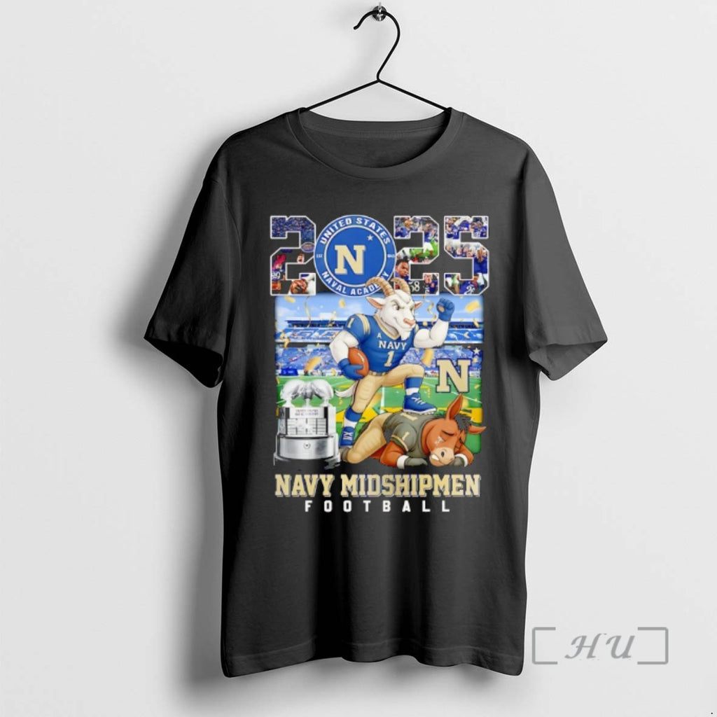 Officials Navy Midshipmen Beat Army Black Knights United States Naval Academy 2025 Premium T Shirts