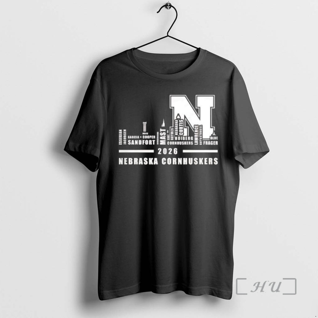 Officials Nebraska Cornhuskers Player Names 2026 Skyline Graphic