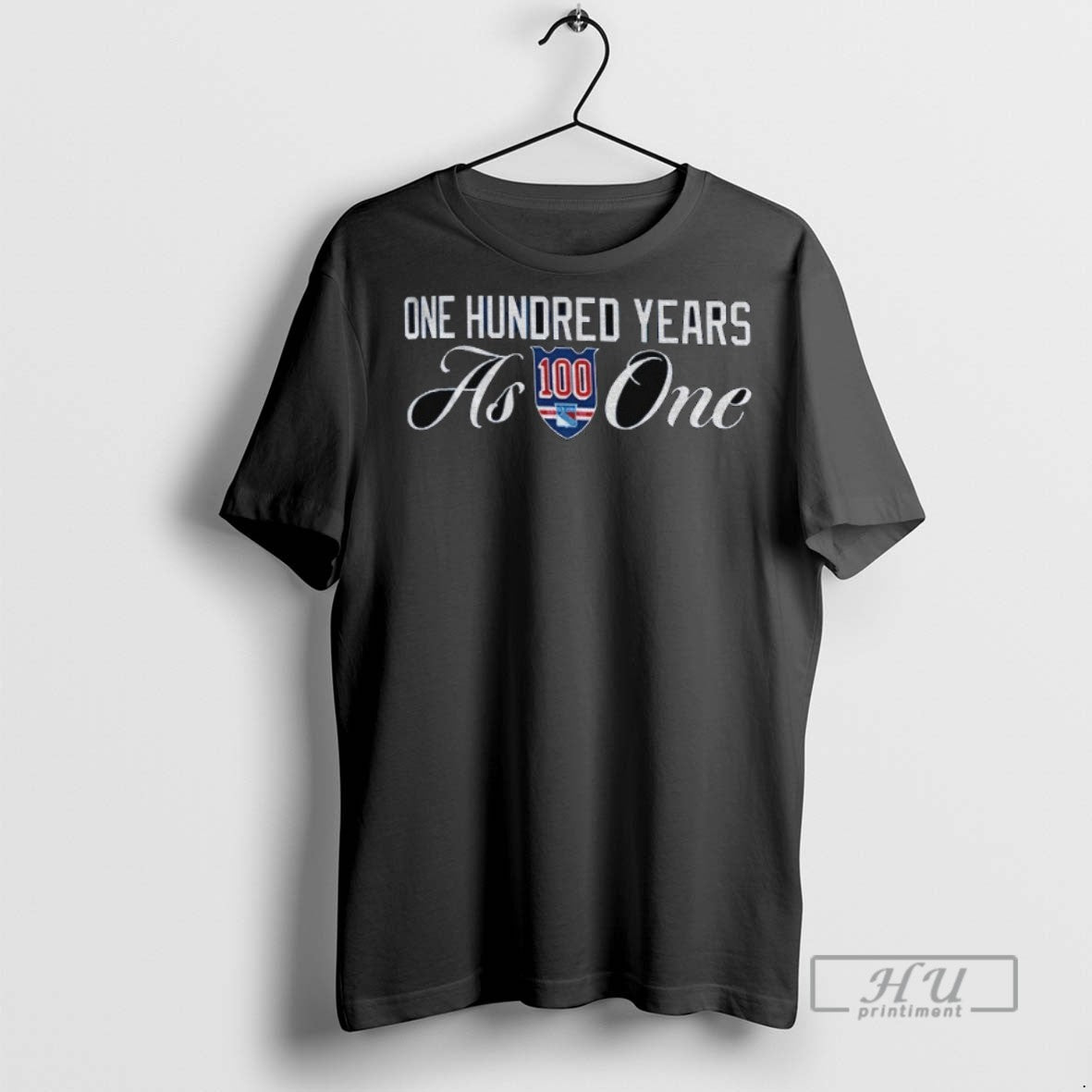 Officials New York Rangers Logo One Hundred Years As One Nhl 2025 T Shirt Unisex , , , Long Sleeve Tee