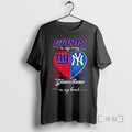 Officials New York Sports Giants In My Veins Yankees In My Heart Premium T Shirts
