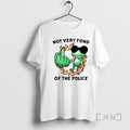 Officials Not Very Fond Of The Police Frog Middle Finger