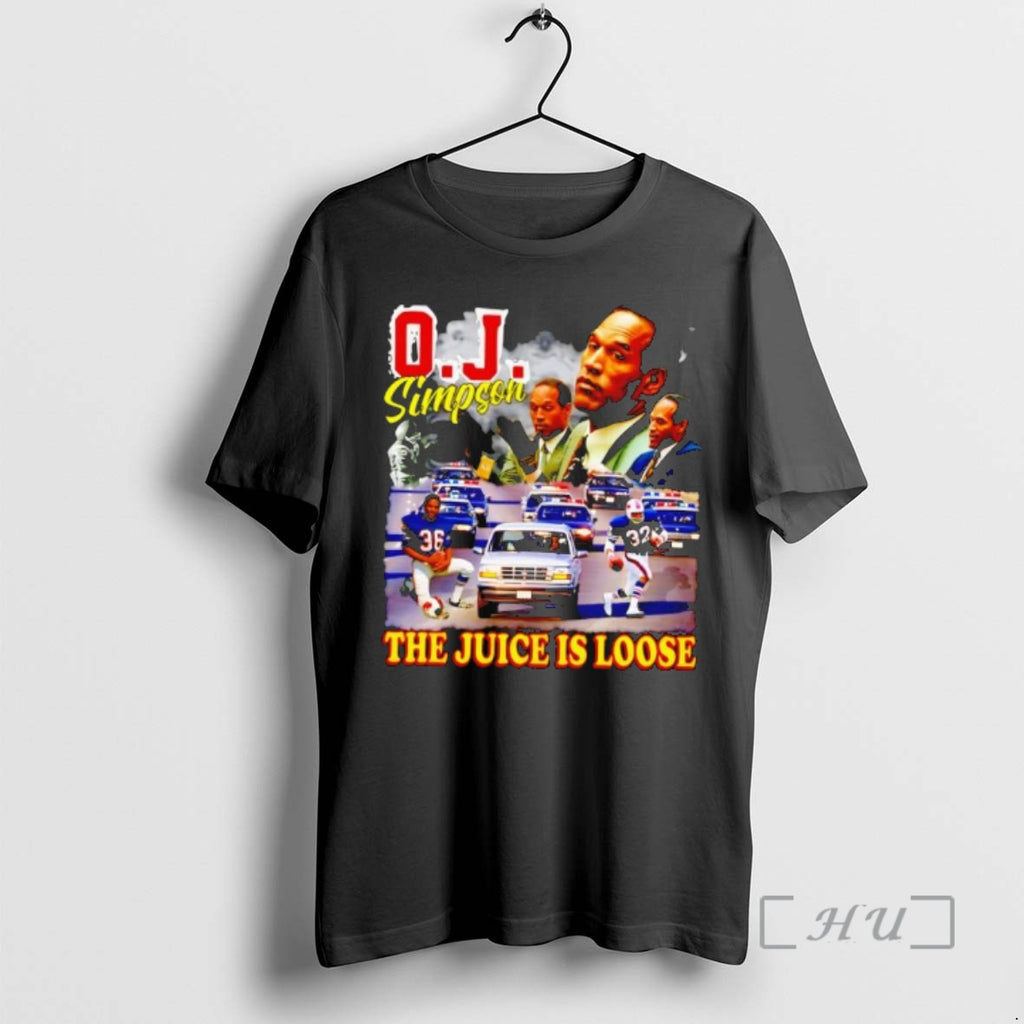 Officials Oj Simpson The Juice Is Loose White Bronco Police Chase Premium T Shirts Sweater
