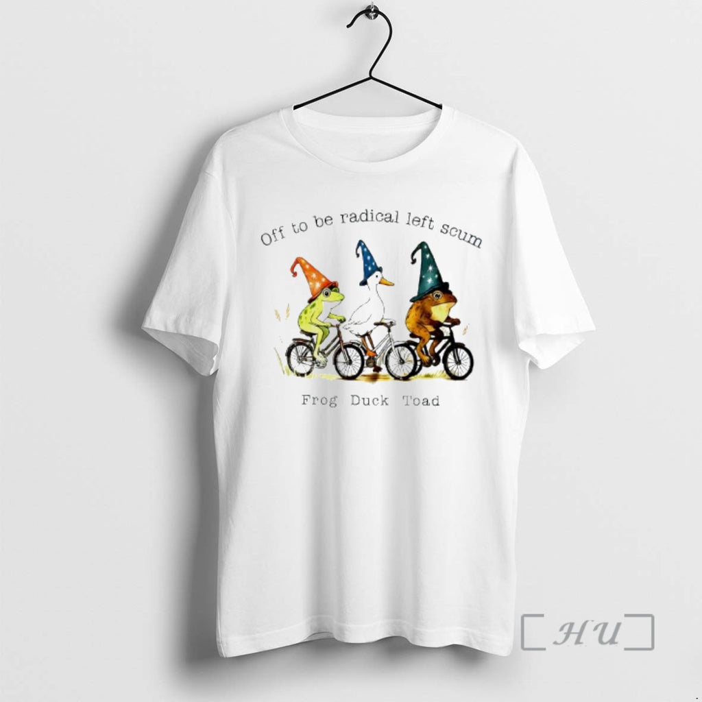 Officials Off To Be Radical Left Scum Frog Duck Toad Wizard Hats Premium T Shirts