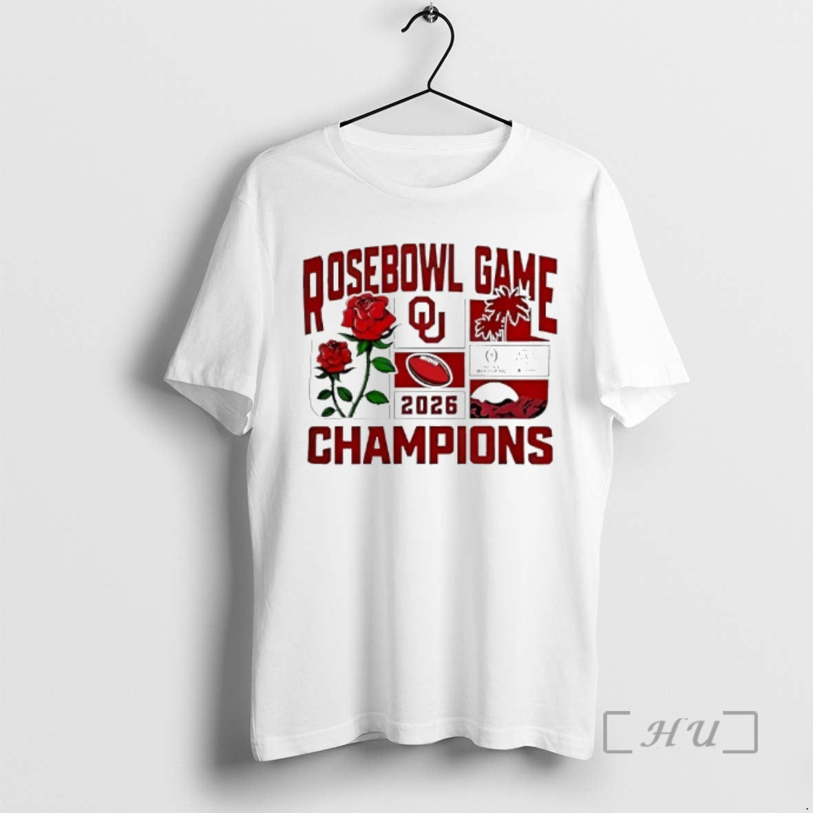Officials Oklahoma Sooners Football 2026 Rose Bowl Champions T-Shirts