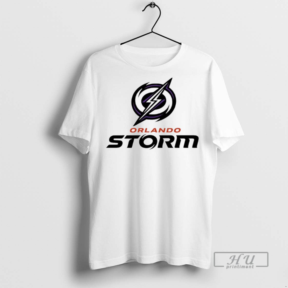 Officials Orlando Storm Lockup Logo T Shirts s Unisex , , , Long Sleeve Tee