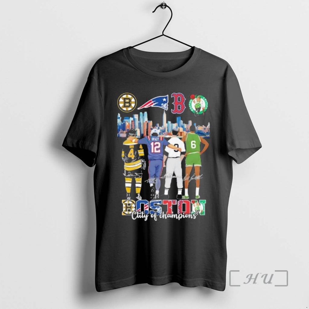 Officials Orr And Legends Boston City Sports Of Champions Skyline Signatures Premium T Shirts Sweater