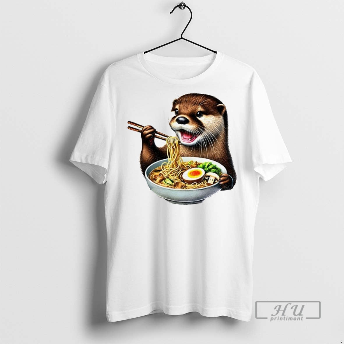 Officials Otter Eat Ramen Funny Meme T Shirt s Unisex , , , Long Sleeve Tee