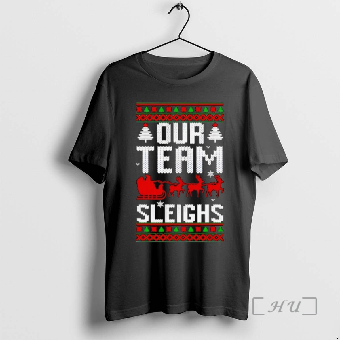 Officials Our Team Sleighs Reindeers Santas T-Shirts