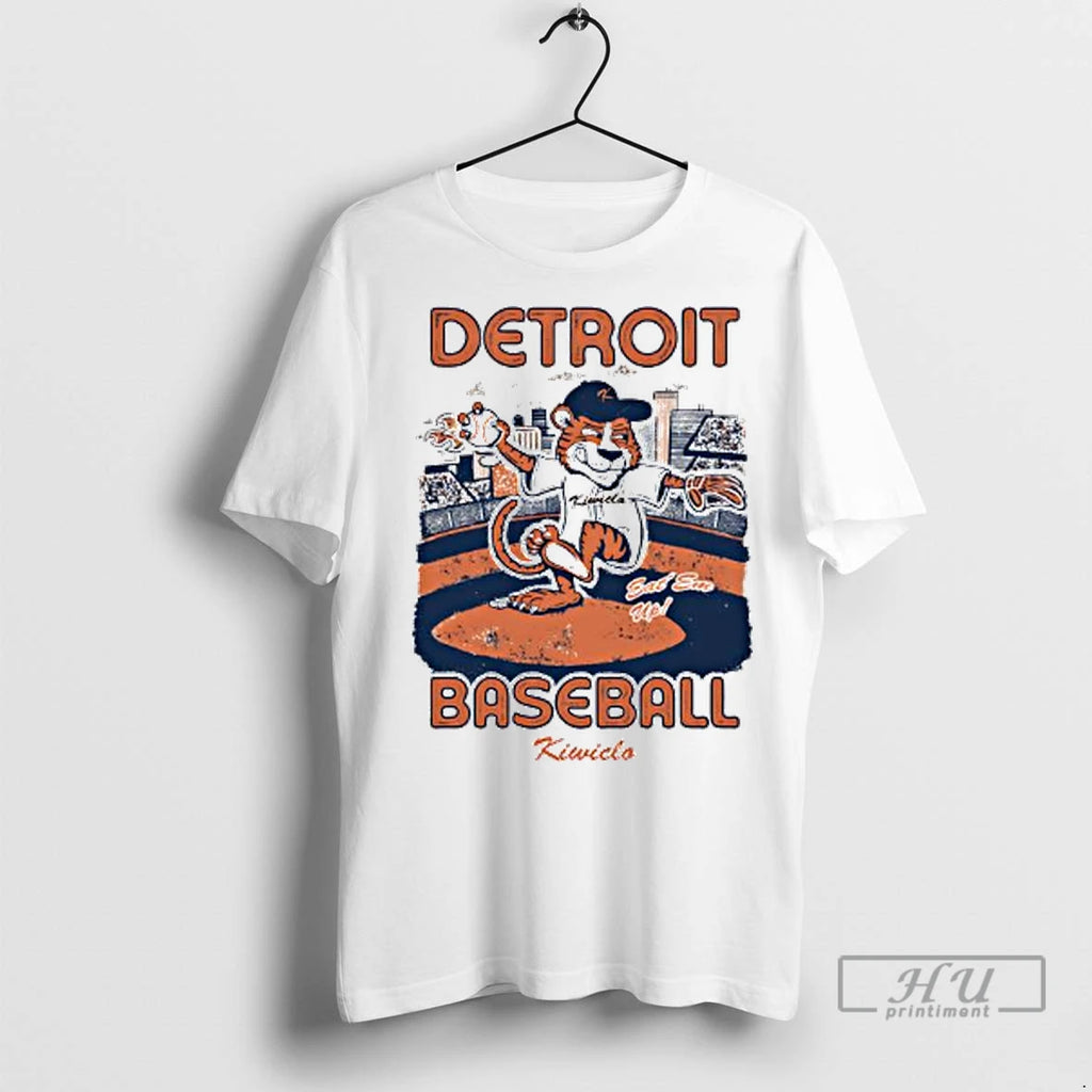 Officials Paws Mascot Of The Detroit Tigers Baseball Team Eat Em Up Ladies