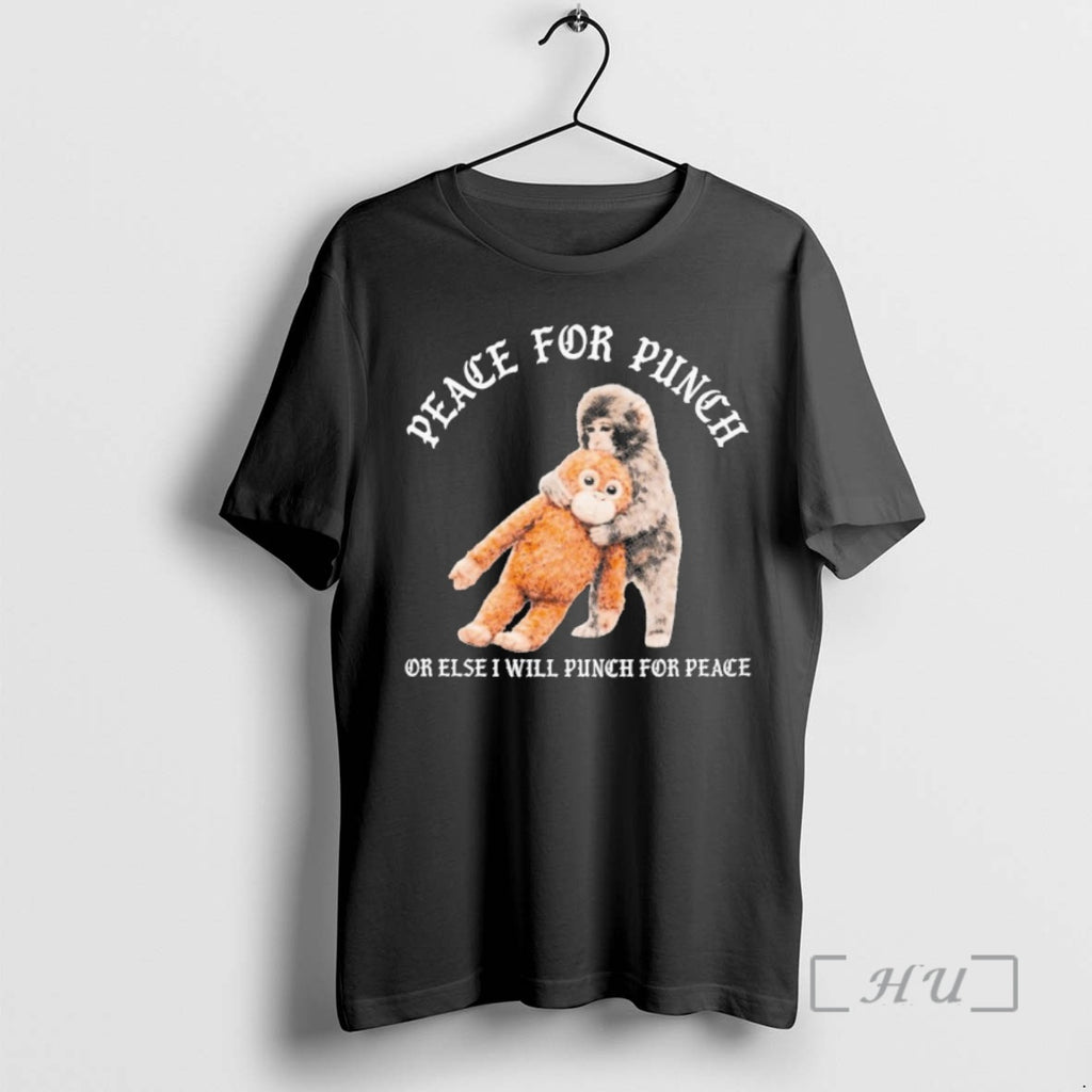 Officials Peace For Punch Or Else I Will Punch For Peace Monkey Premium T Shirts