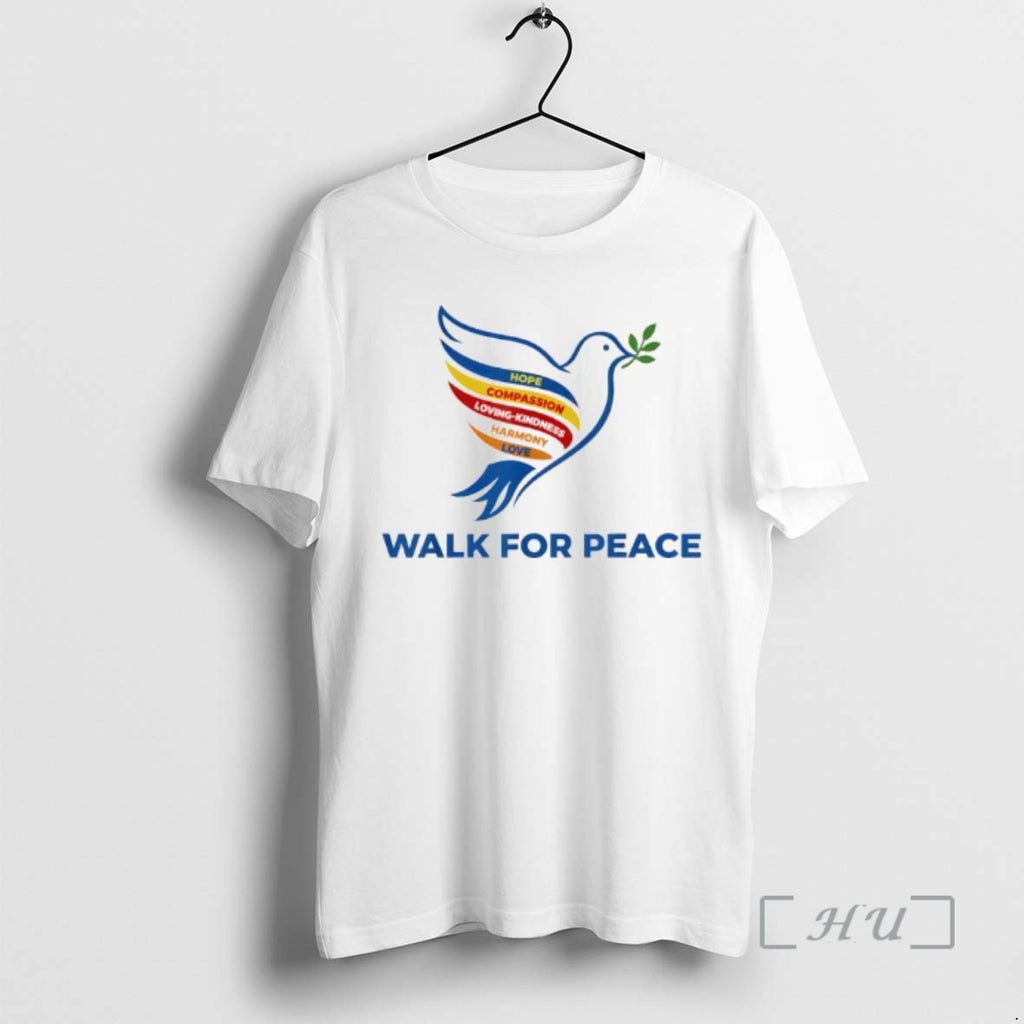 Officials Peace Walk Dove With Olive Branch Message
