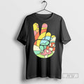 Officials Peaceful Doodle A Hand Making The Peace Sign T Shirt s Unisex , , , Long Sleeve Tee