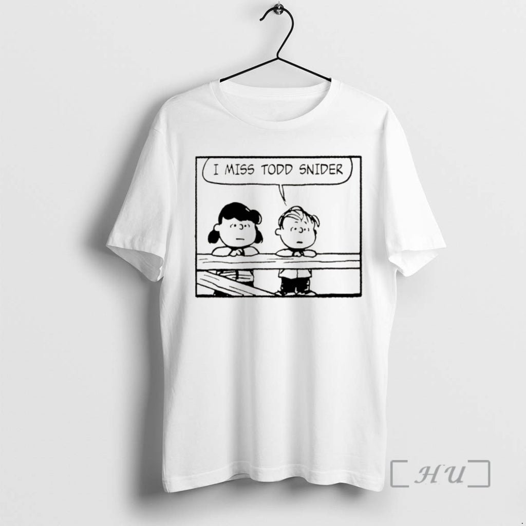 Officials Peanuts And Todd Snider I Still Miss Todd Snider Funny Meme Premium T Shirts