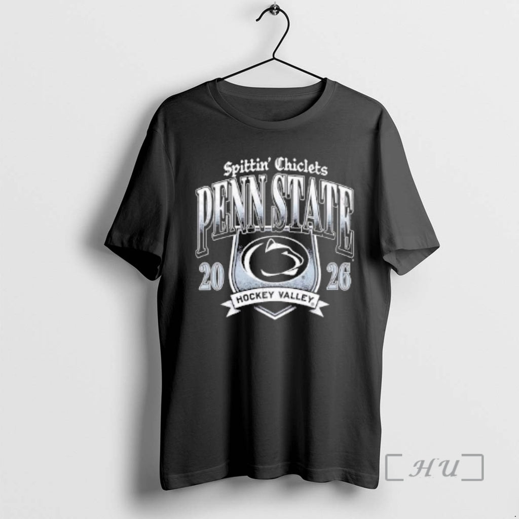 Officials Penn State Nittany Lions Hockey X Spittin Chiclets 2026 Logo Premium T Shirts Sweater