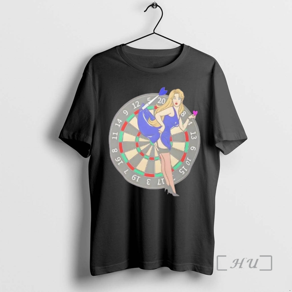 Officials Pin Up Dartboard Cartoon Graphic