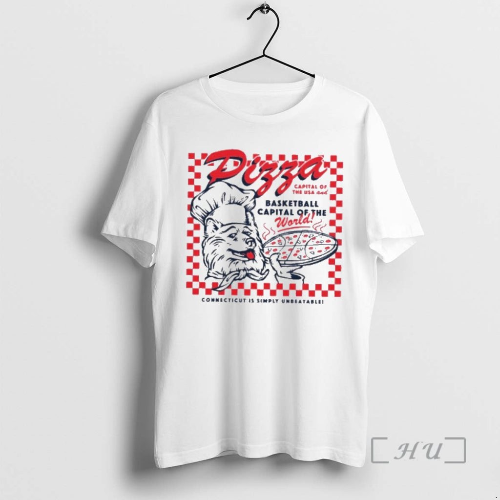 Officials Pizza Capital Of The Usa And Basketball Capital Of The World Premium T Shirts