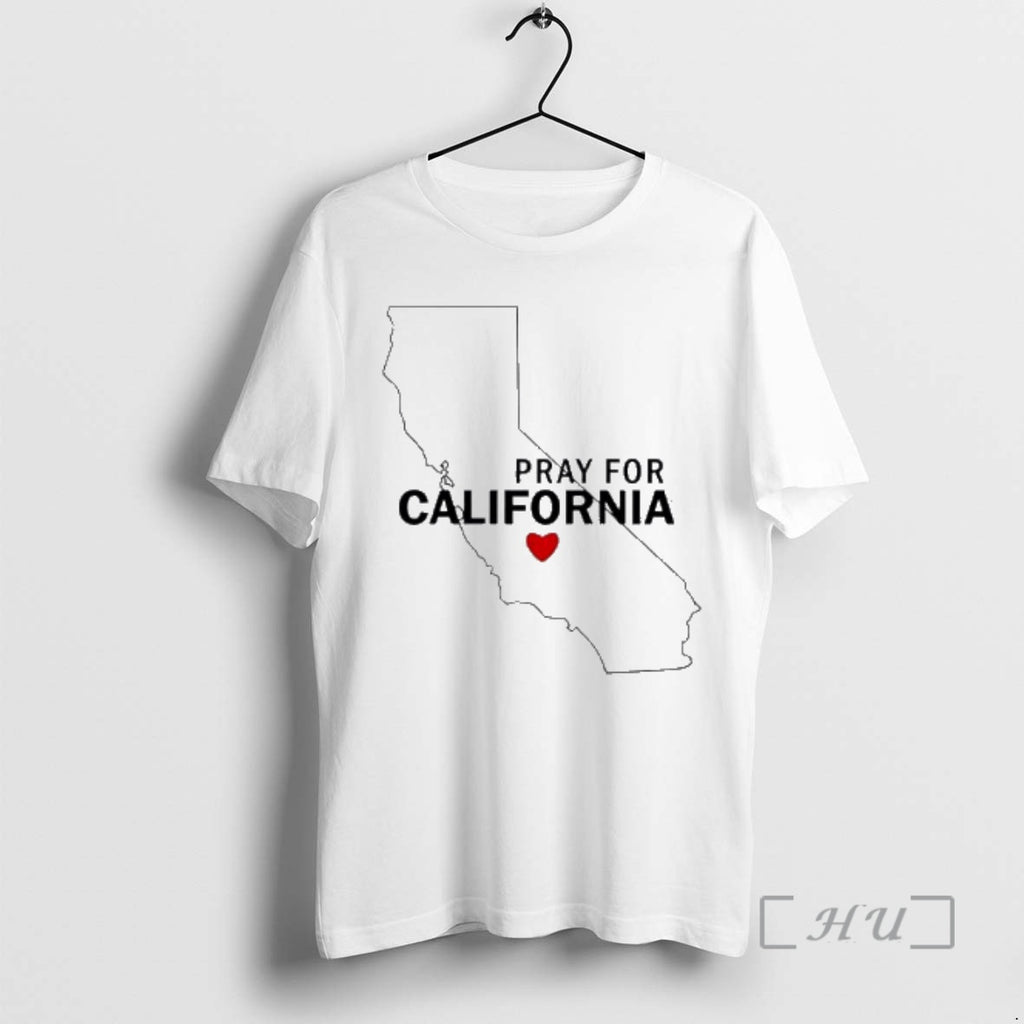 Officials Pray For California Printed Heart
