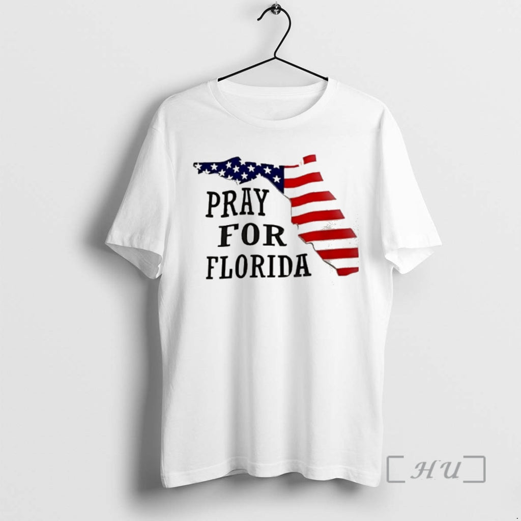 Officials Pray For Florida Map With American Flag Design