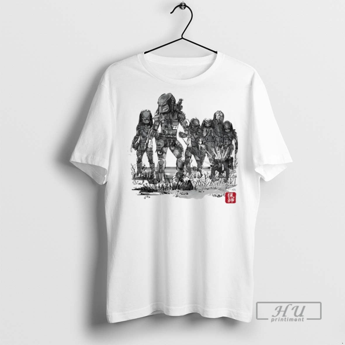 Officials Predator In Sumi E Art Style T Shirt s Unisex , , , Long Sleeve Tee