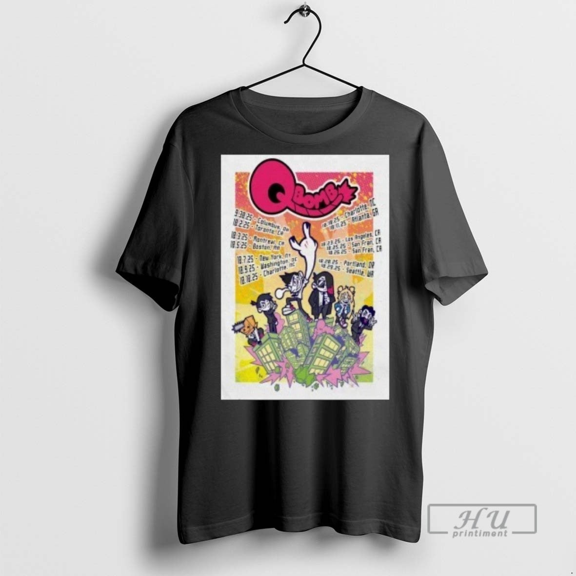 Officials Qbomb Tour 2025 T Shirts s Unisex , , , Long Sleeve Tee