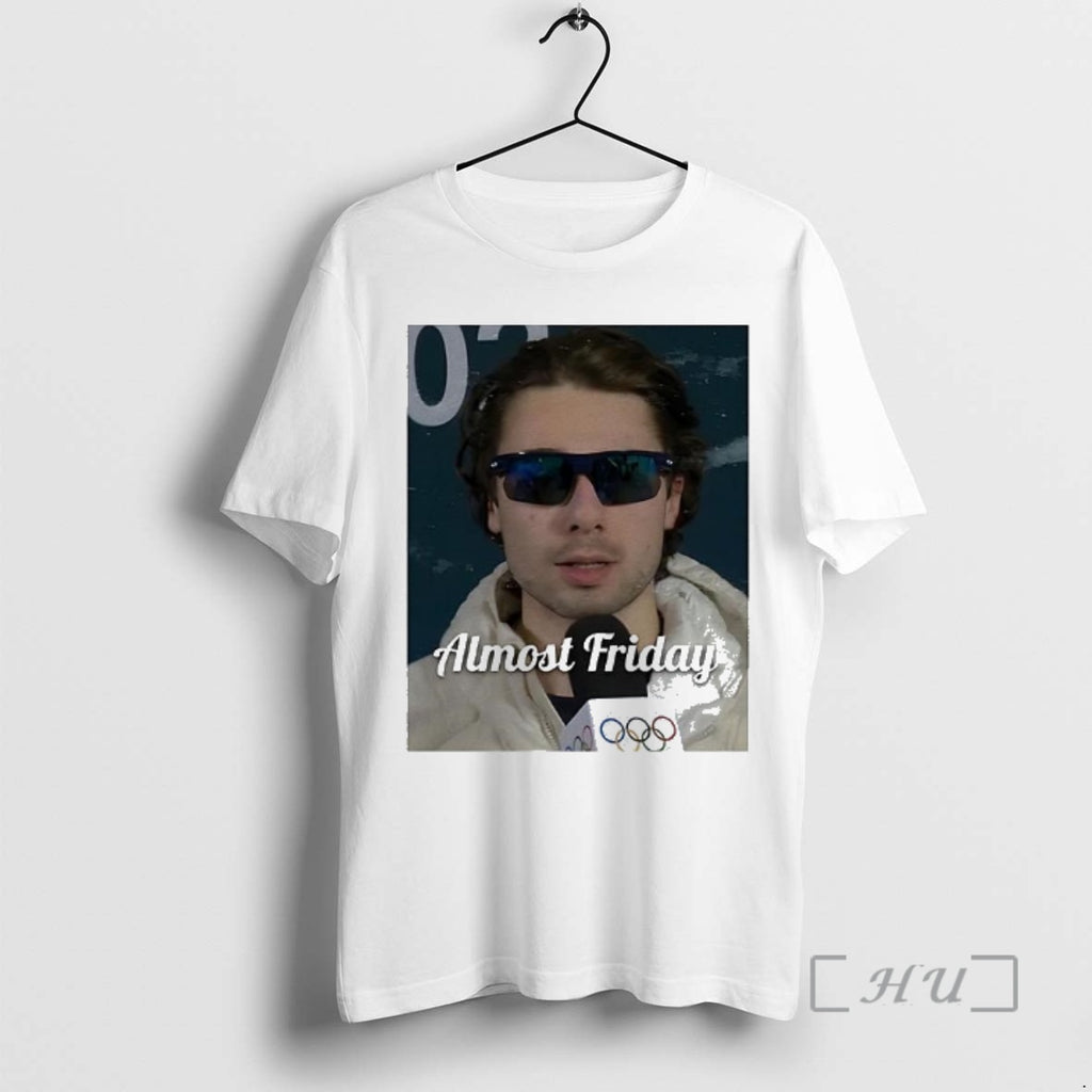 Officials Quinn Hughes Team Usa Mens Hockey 2026 Winter Olympic Almost Friday Premium T Shirts
