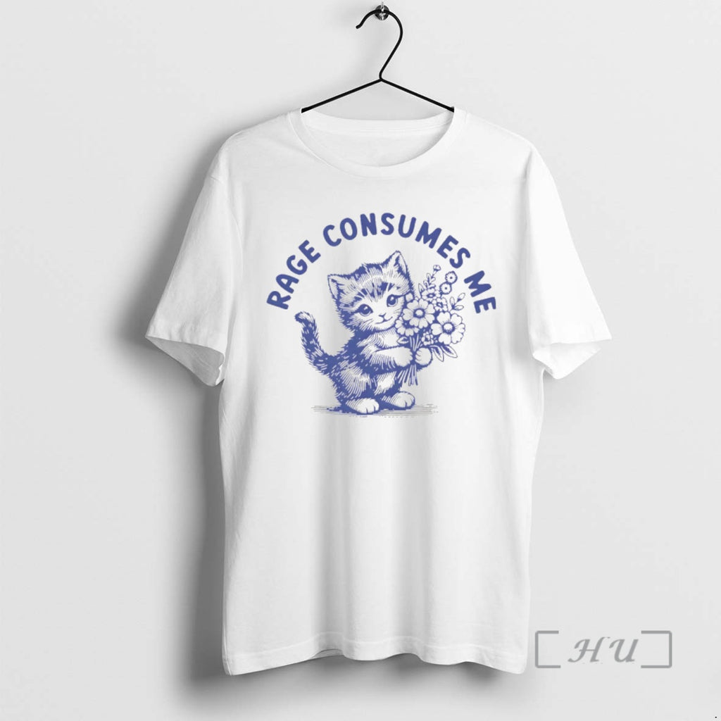 Officials Rage Consumes Me Kitten Meme Cat Lover Valentines Day