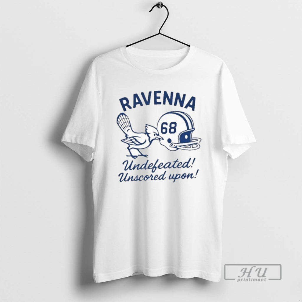 Officials Ravenna Football Helmet Undefeated Unscored Upon 1968 T Shirt