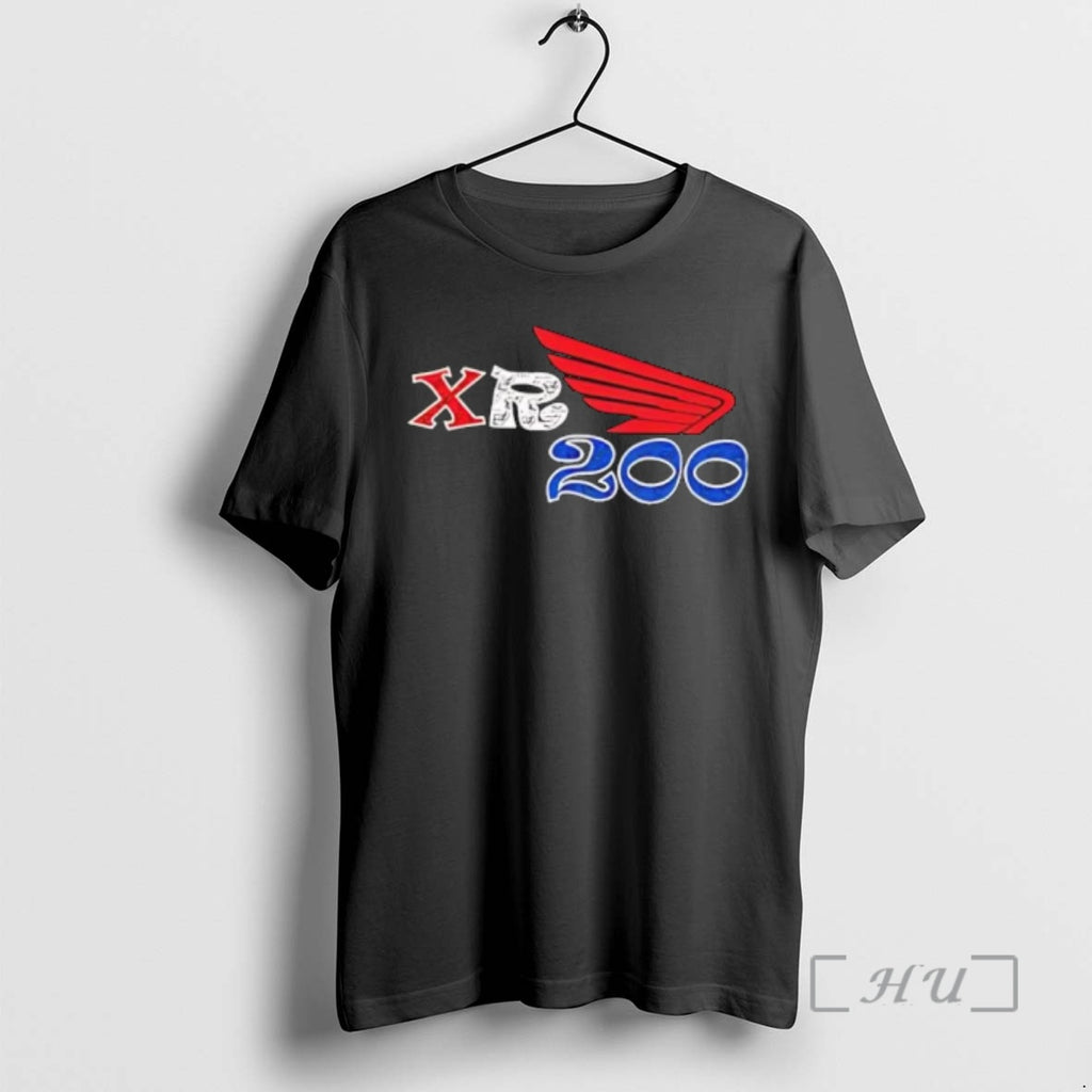 Officials Red Winged Honda Xr200 Dirt Bike Motorcycle Racing Logo