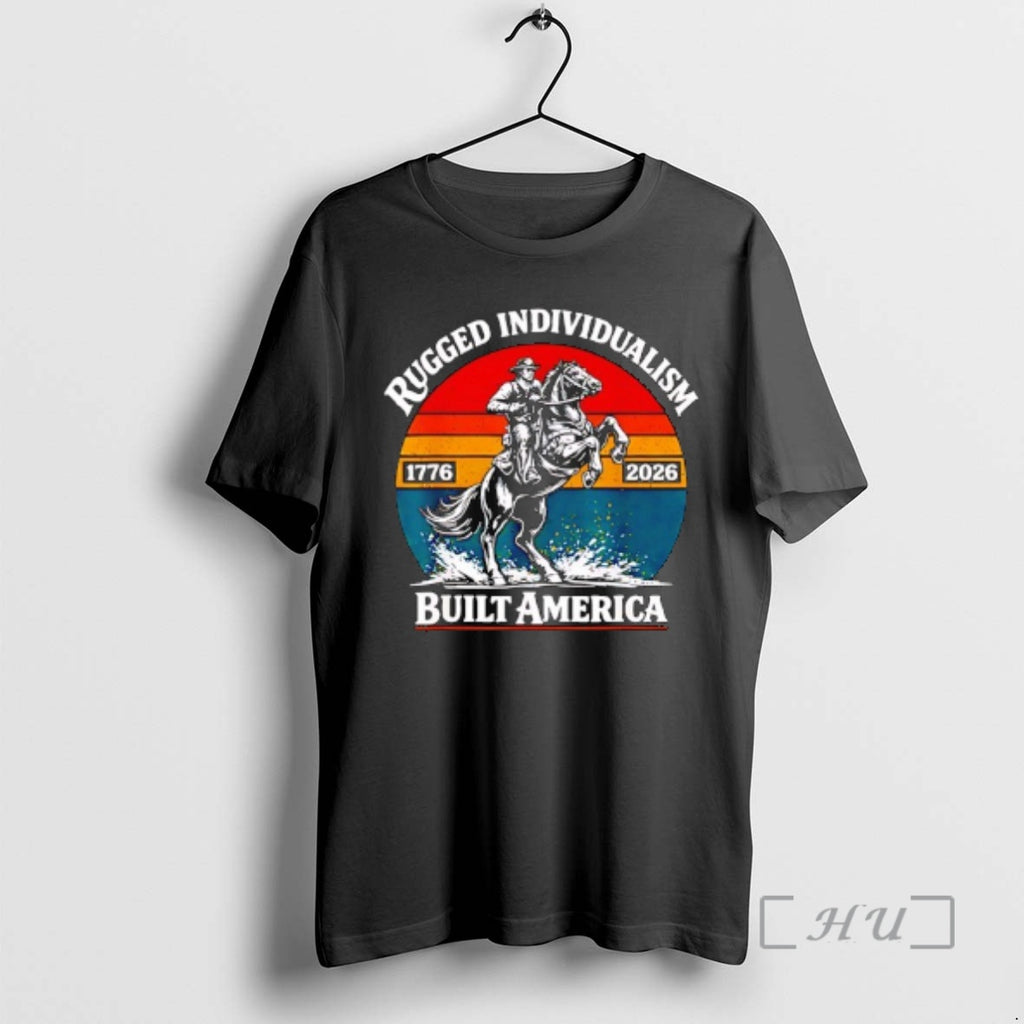 Officials Retro Vintage Usa Flag Rugged Individualism Patriotic