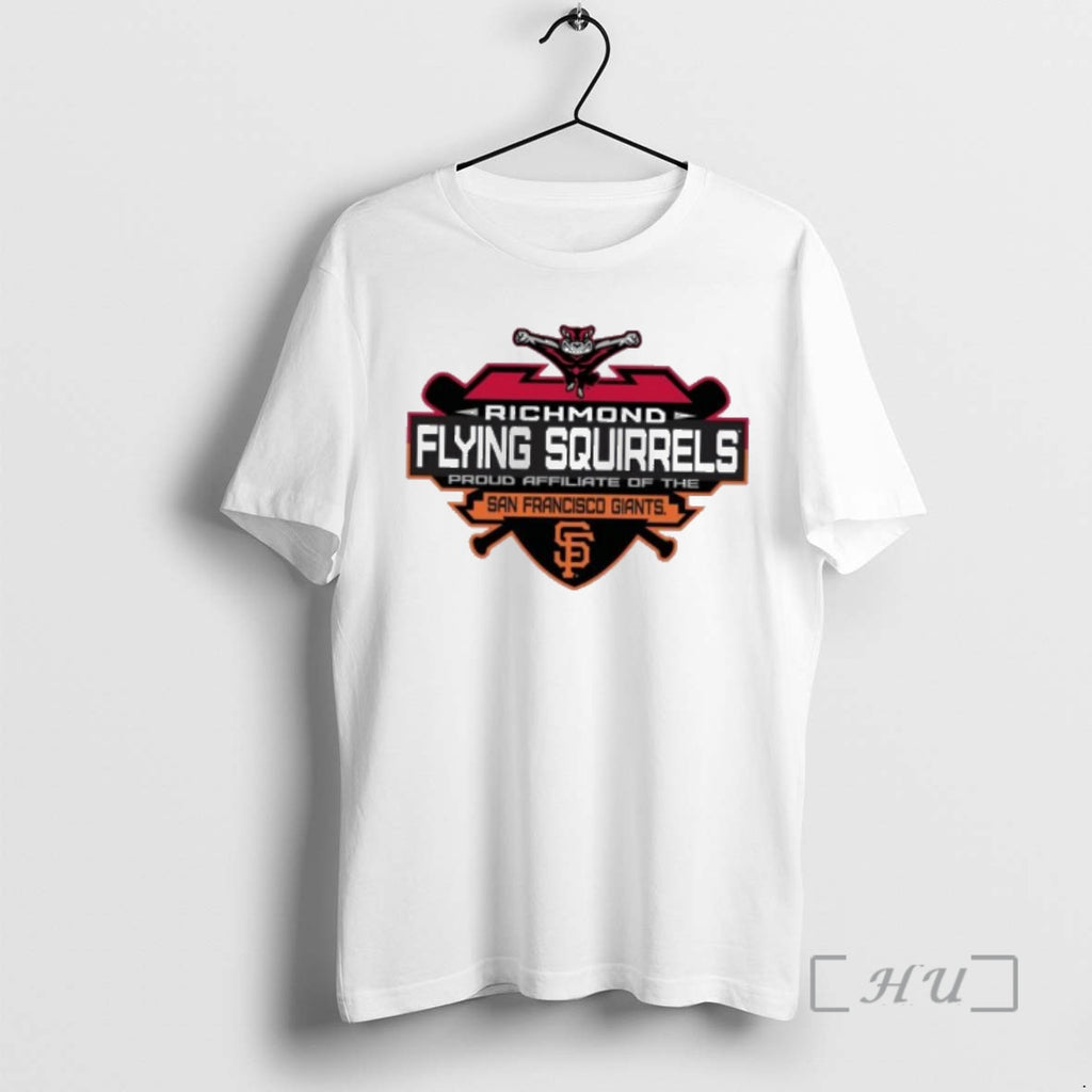 Officials Richmond Flying Squirrels Affiliate Of The San Francisco Giants Logo Premium T Shirts Sweater