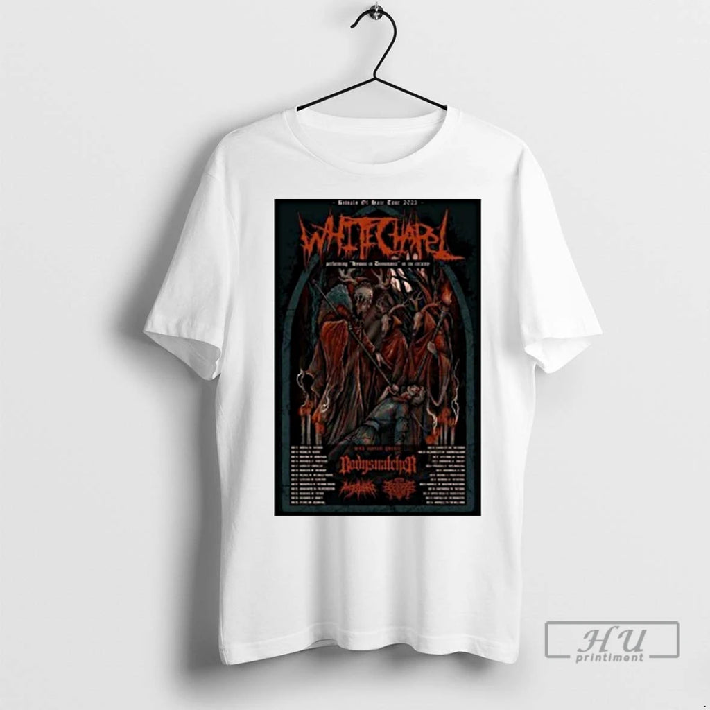 Officials Rituals Of Hate Tour Whitechapel 2025 T Shirts