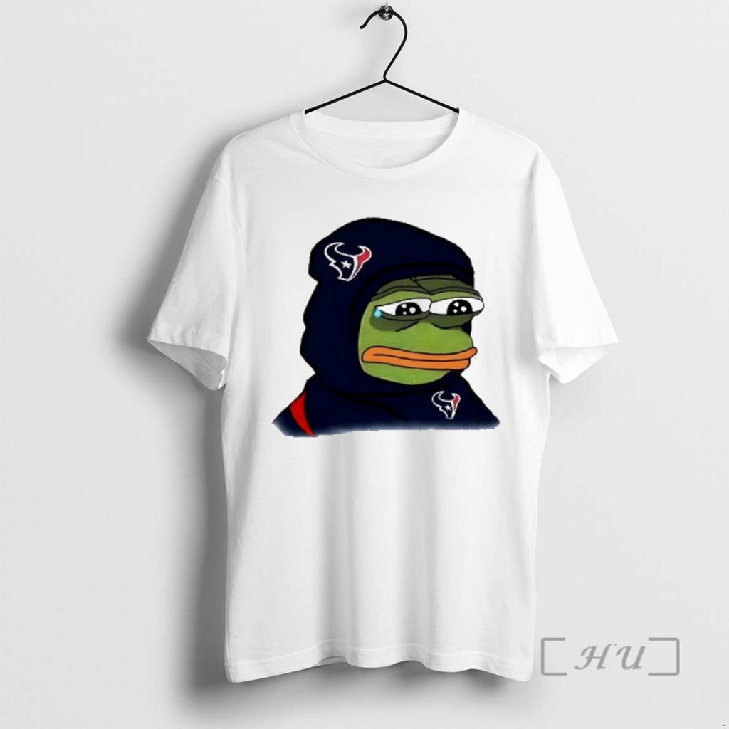 Officials Sad Pepe The Frog Wearing Houston Texans Logo