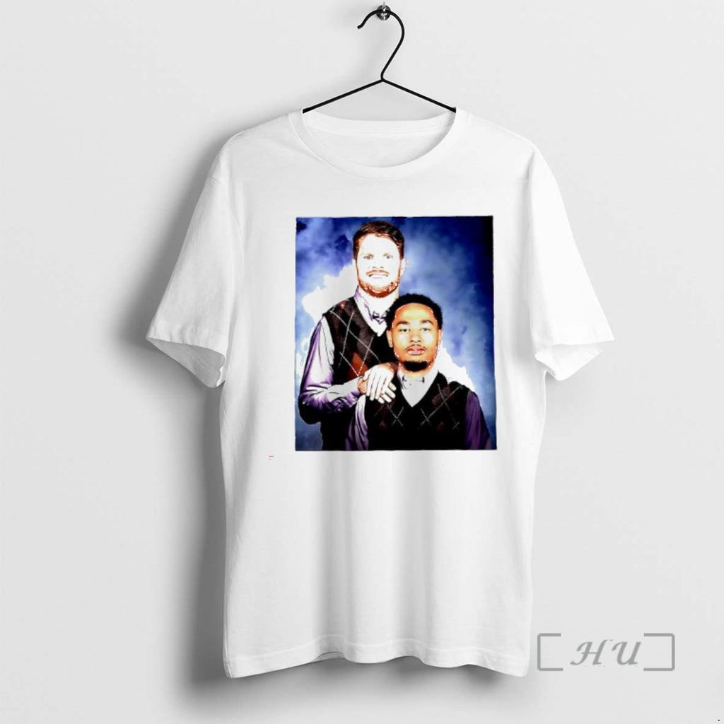 Officials Sam Darnold Jaxon Smith Njigba Together Graphic