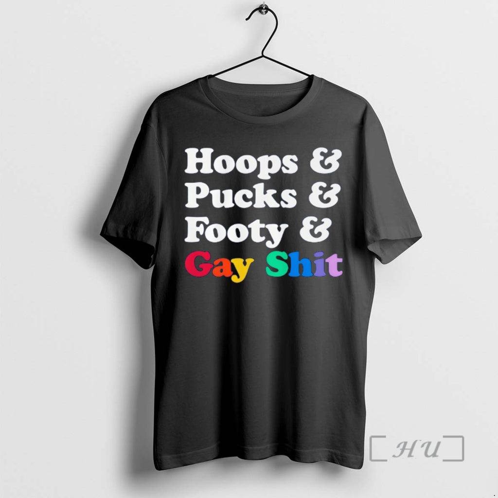 Officials Sarah Spain Hoops And Pucks And Footy And Gay Shit Premium T Shirts Sweater
