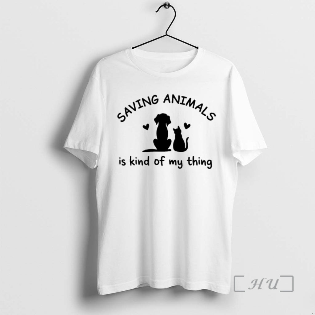 Officials Saving Animals Is Kinda My Thing Dog Cat Graphic