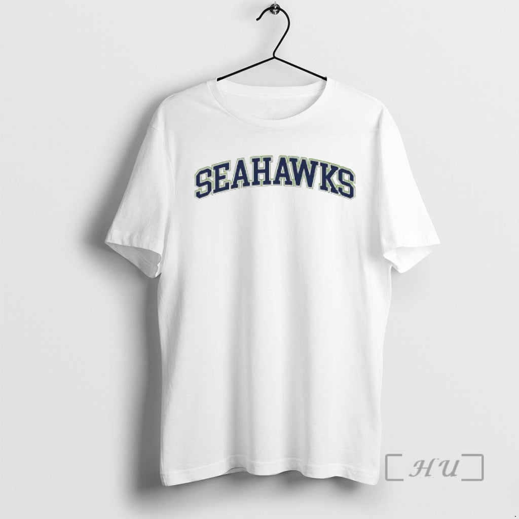 Officials Seahawks Blue And Lime Green Arch Block Lettering