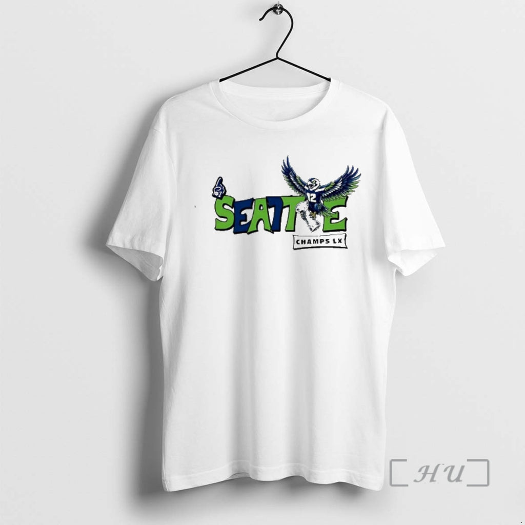 Officials Seattle Champs Lx Number 12 Fan Eagle Logo