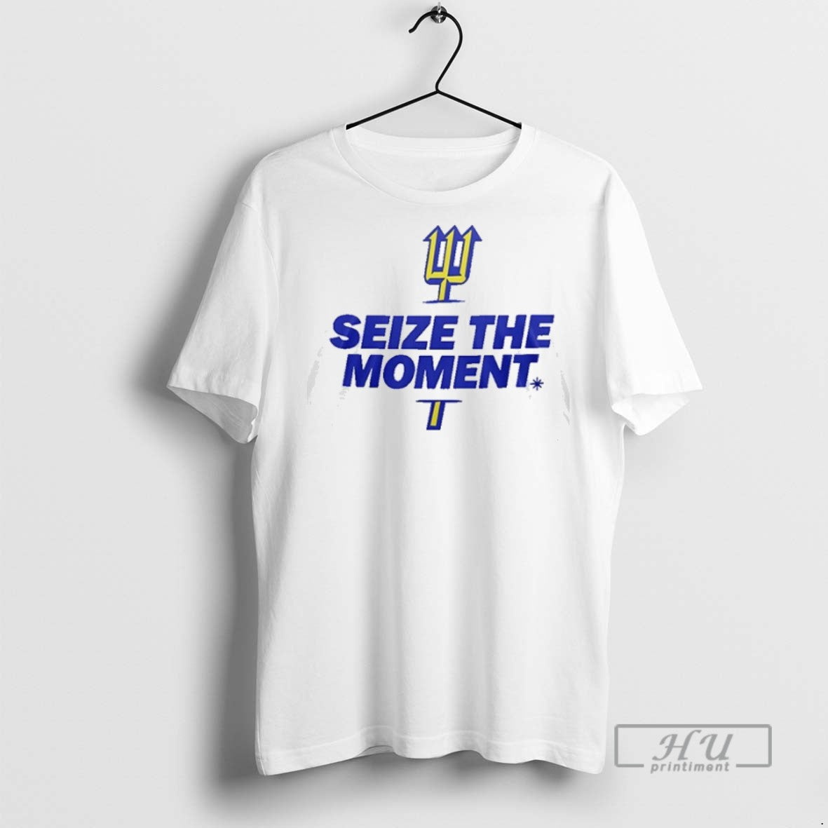 Officials Seattle Mariners Trident Seize The Moment Logo T Shirt s Unisex , , , Long Sleeve Tee