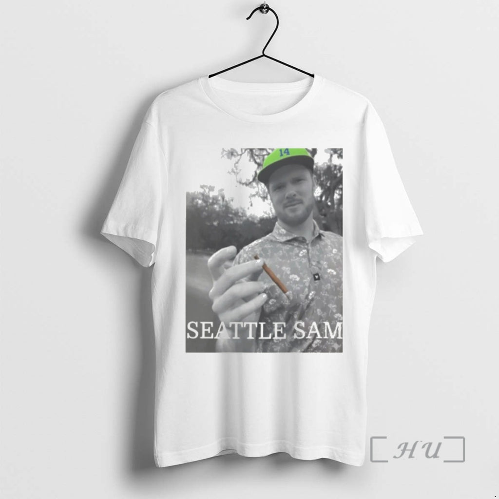 Officials Seattle Sam Football Photo Darnold Qb Graphic Smoking Sam