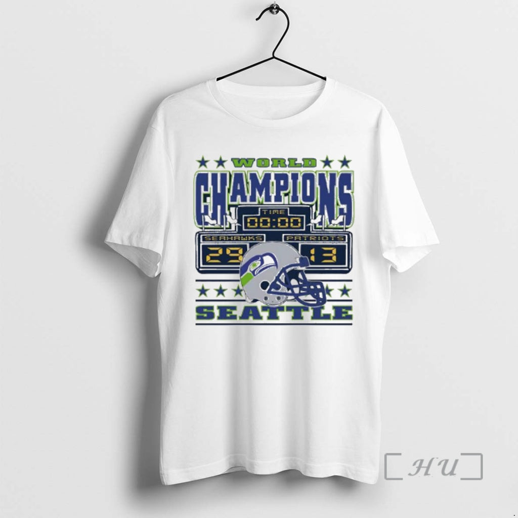 Officials Seattle World Champions Sea Scoreboard