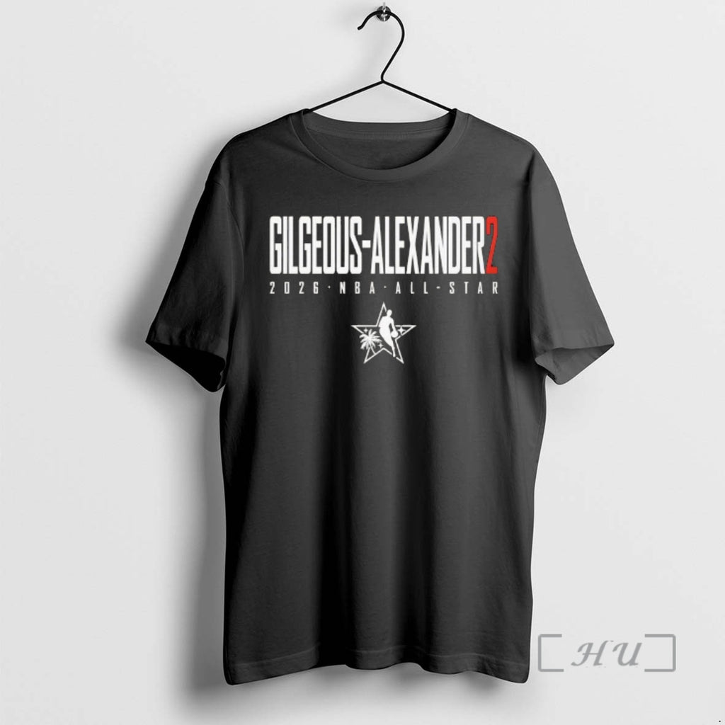 Officials Shai Gilgeous Alexander Oklahoma City Thunder 2026 Nba All Star Elite Premium T Shirts