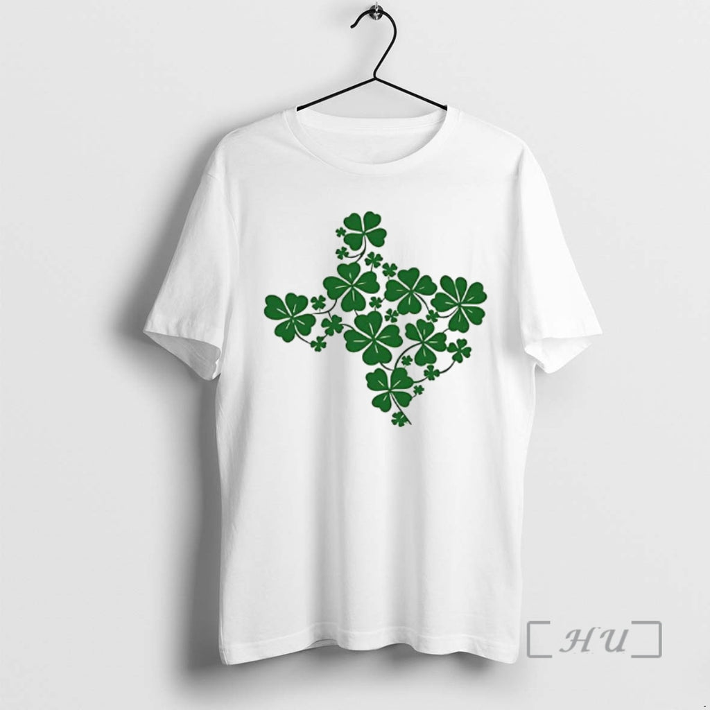 Officials Shamrocks Texas Map St Patricks Day