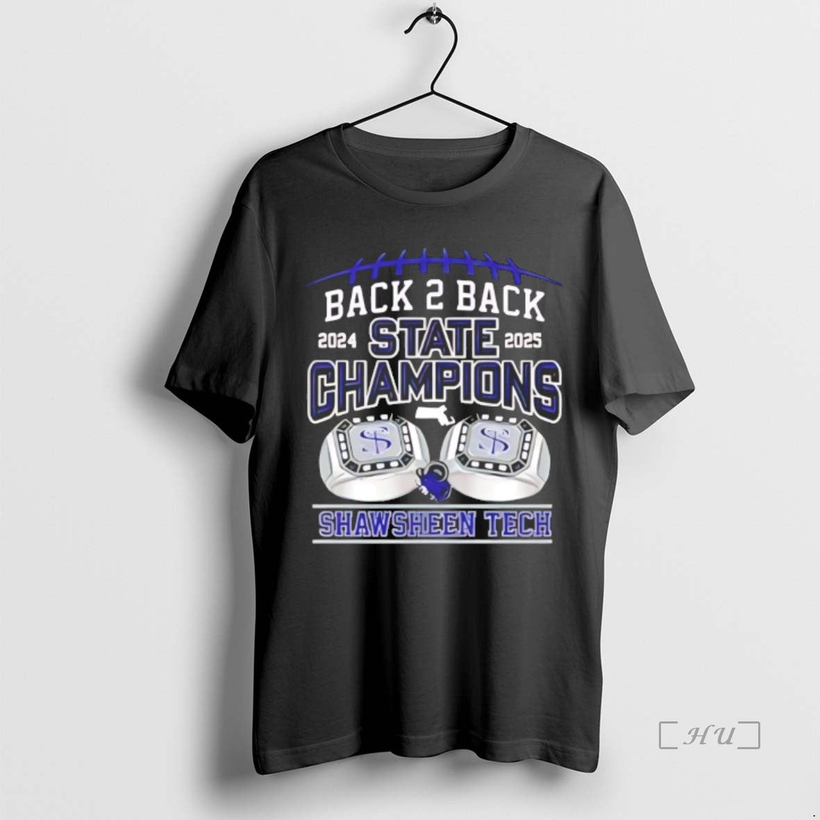 Officials Shawsheen Rams Back 2 Back State Champions T-Shirts