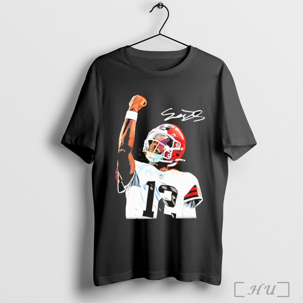 Officials Shedeur Sanders Cleveland Browns Football Jersey Player Ar Shirt T Shirt