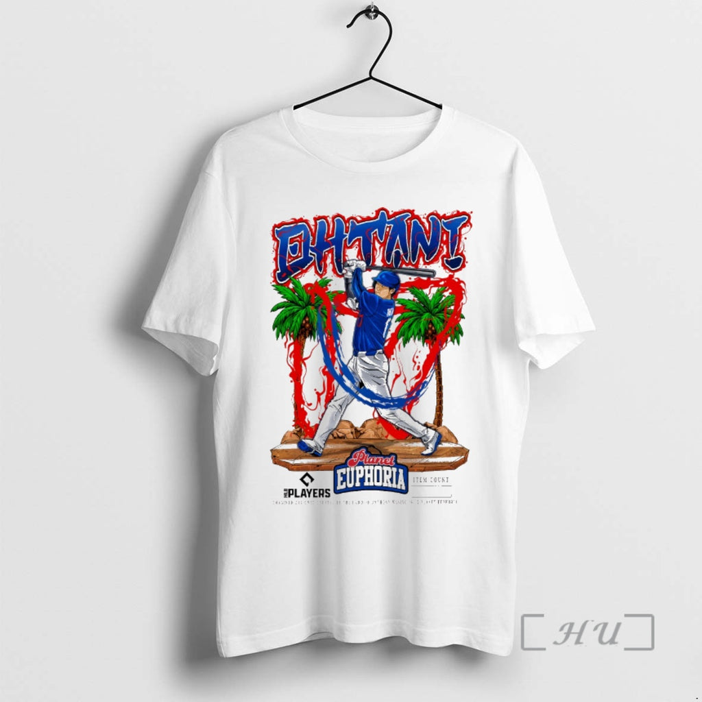 Officials Shohei Ohtani V5 Los Angeles Dodgers Mlb 2026 Planet Euphoria Art Premium T Shirts