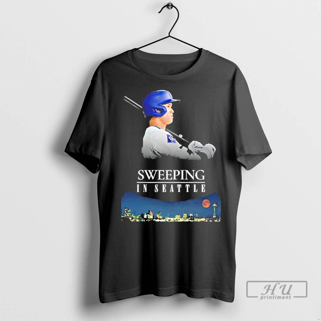 Officials Shohei Ohtani Sweeping In Seattle T Shirt