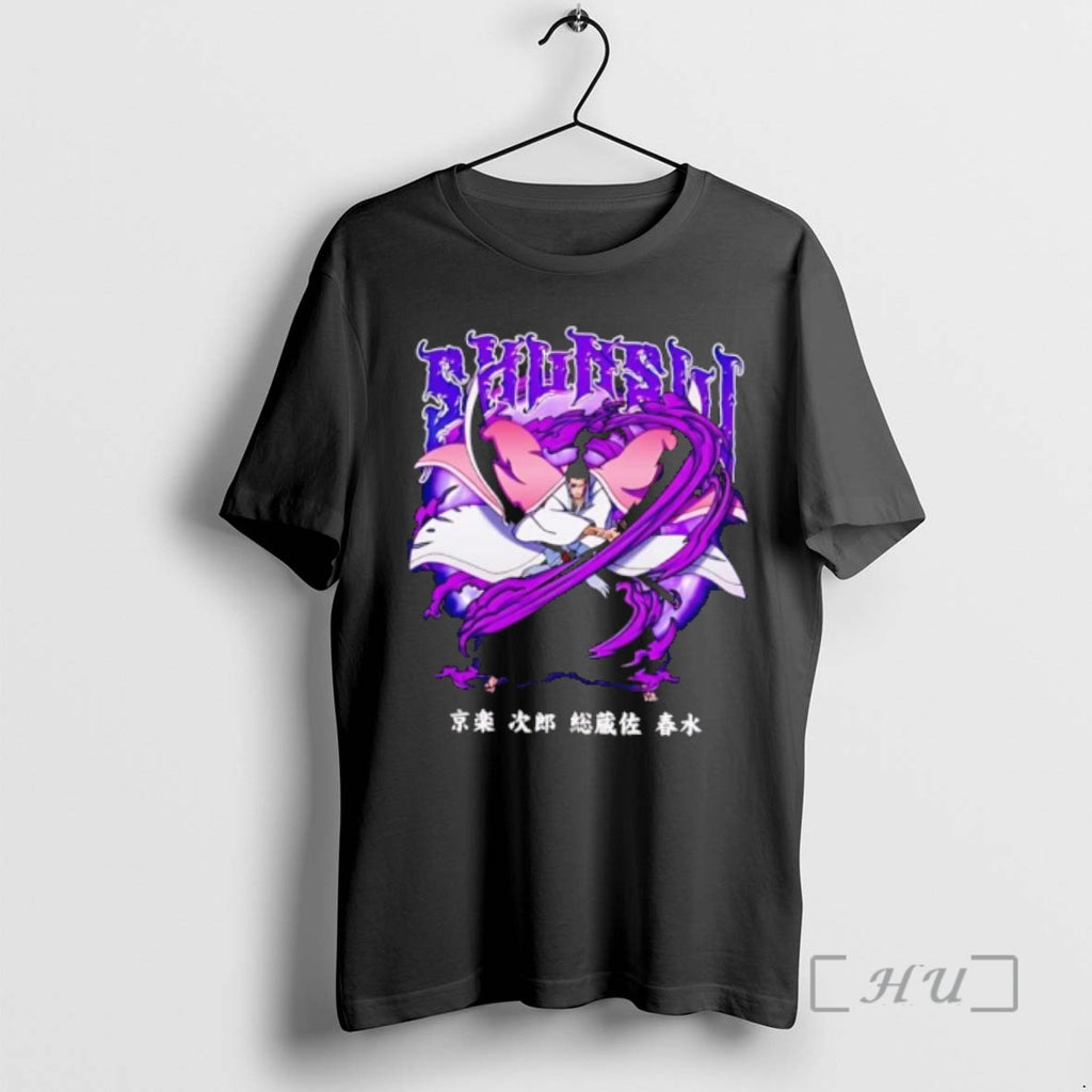 Officials Shunsui Kyoraku Bleach Anime Captain Dual Swords Purple Shadow